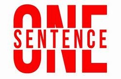 One Sentence